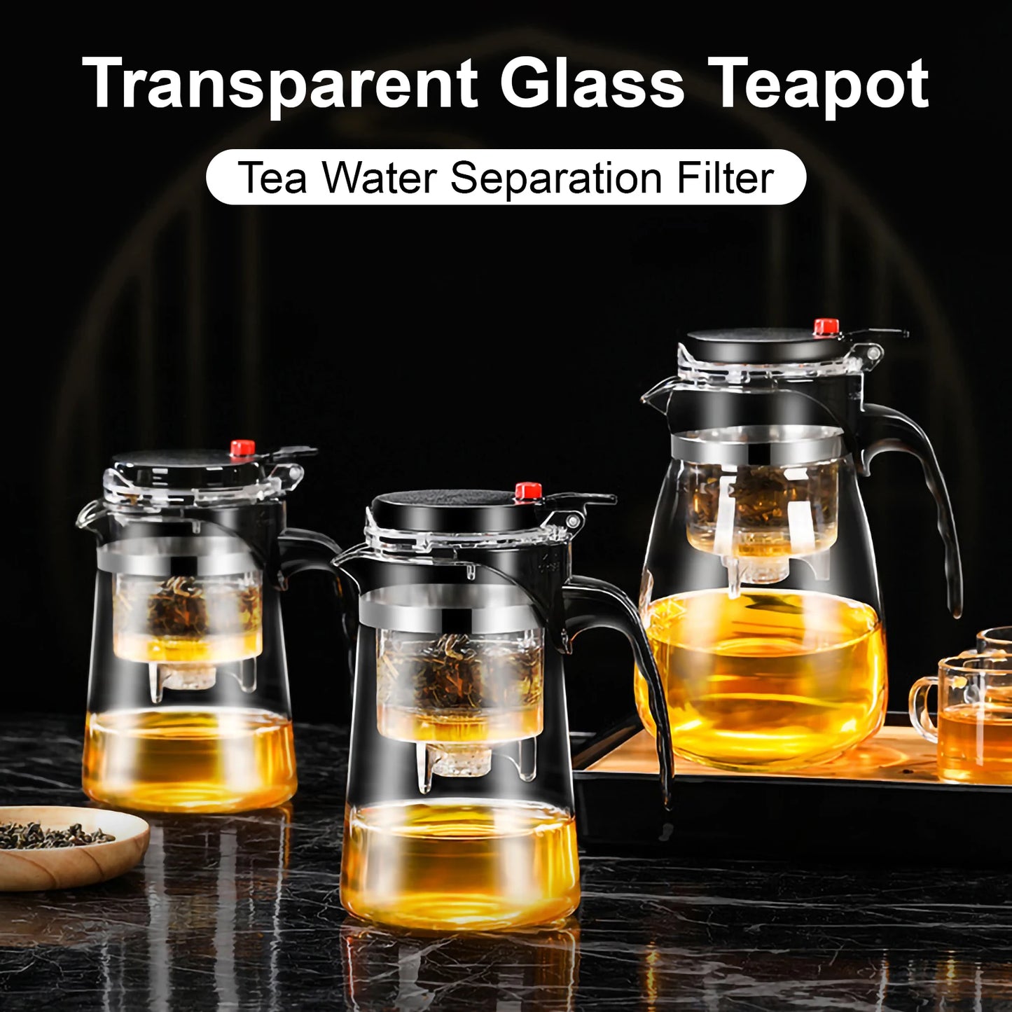 Elegant Glass Infuser Teapot