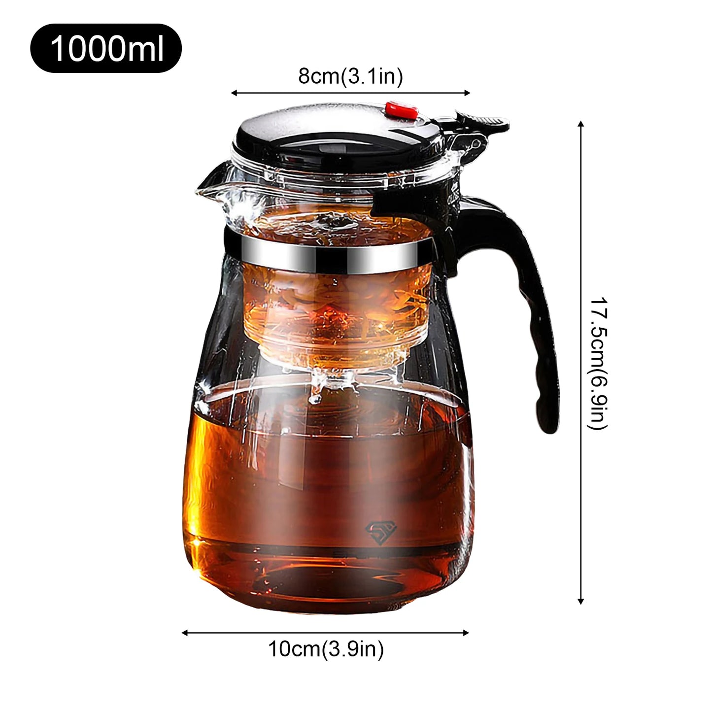 Elegant Glass Infuser Teapot