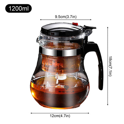 Elegant Glass Infuser Teapot