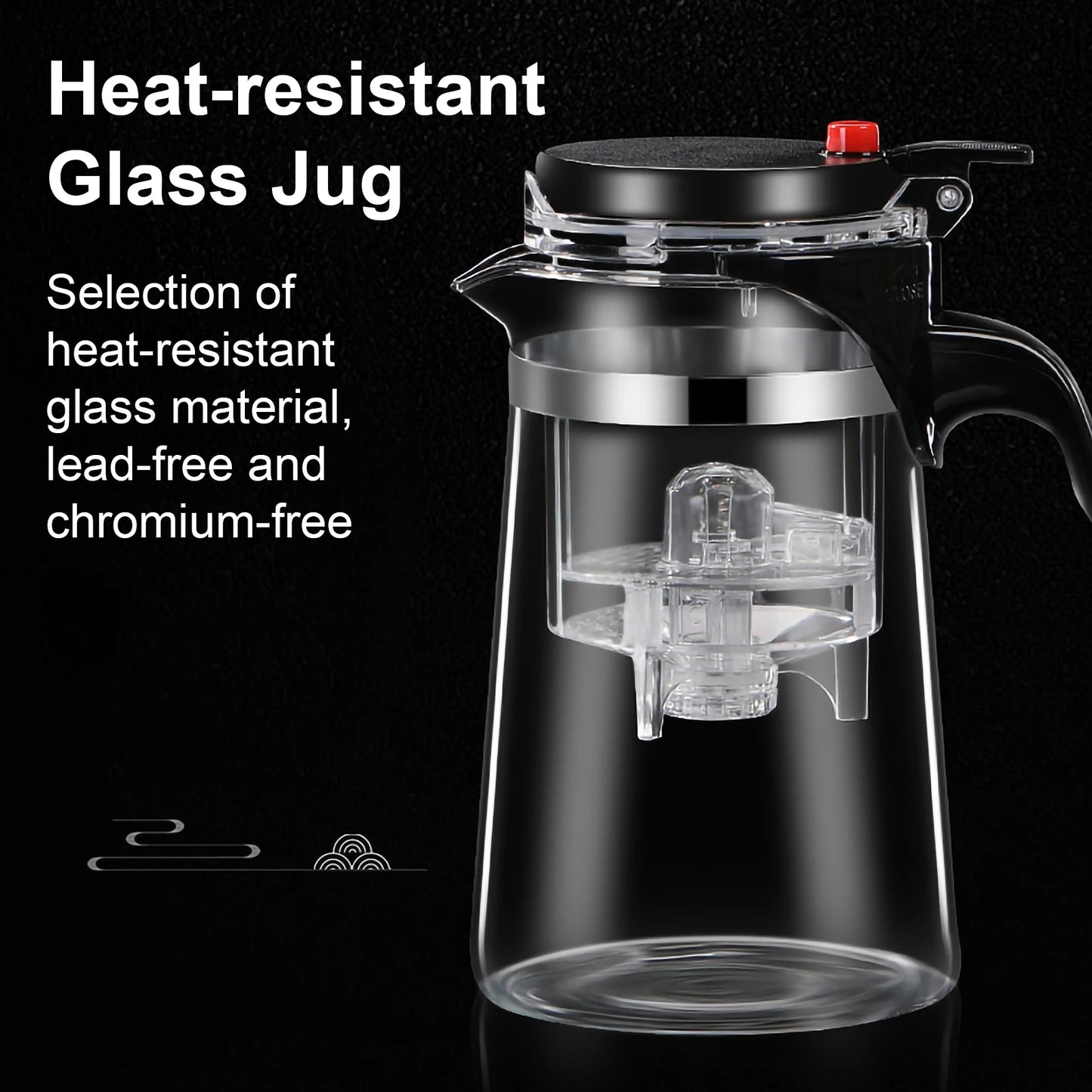 Elegant Glass Infuser Teapot