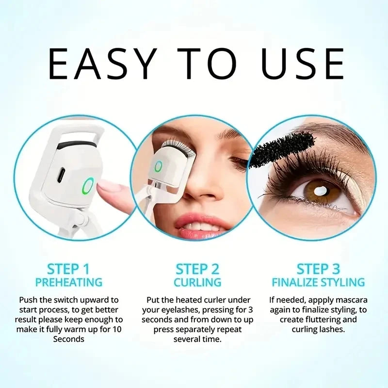 GlamWave Rechargeable Eyelash Curler