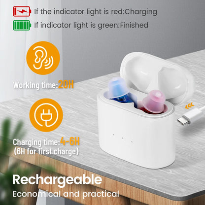 Invisible Rechargeable Hearing Aid