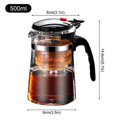 Elegant Glass Infuser Teapot