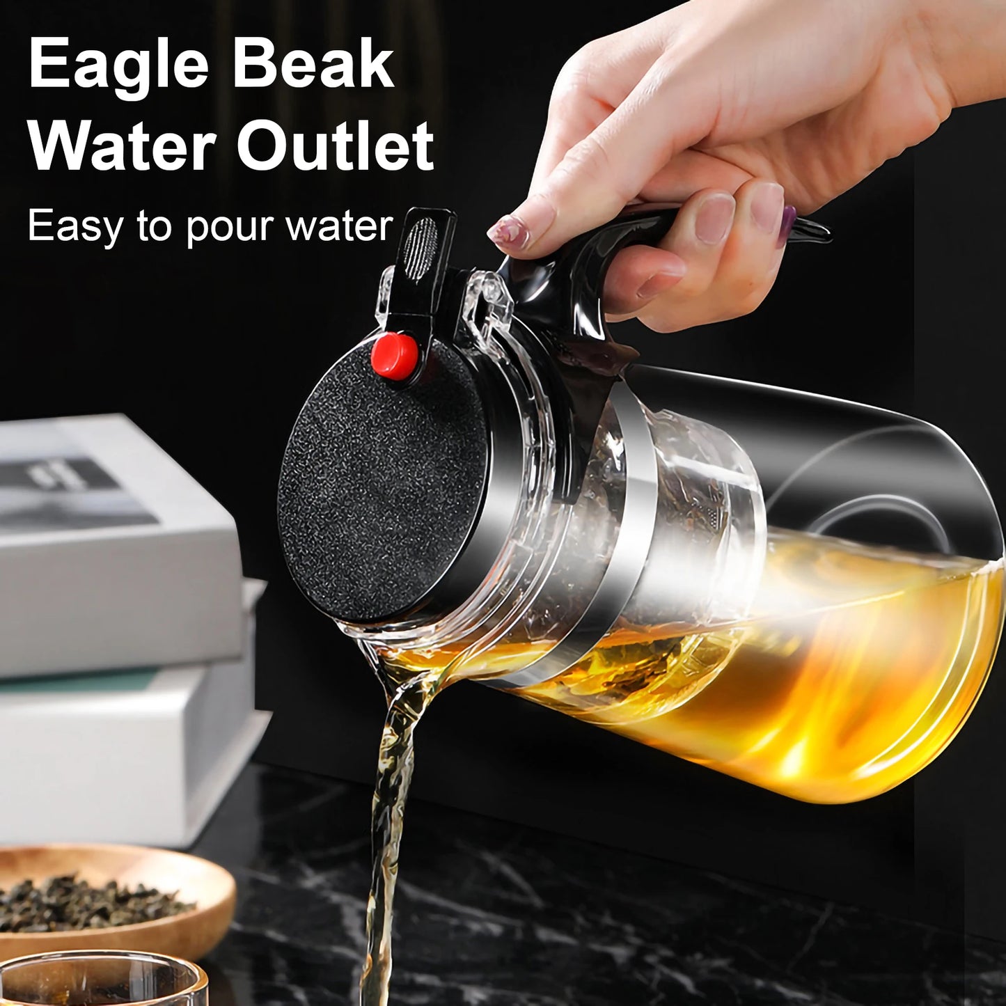 Elegant Glass Infuser Teapot