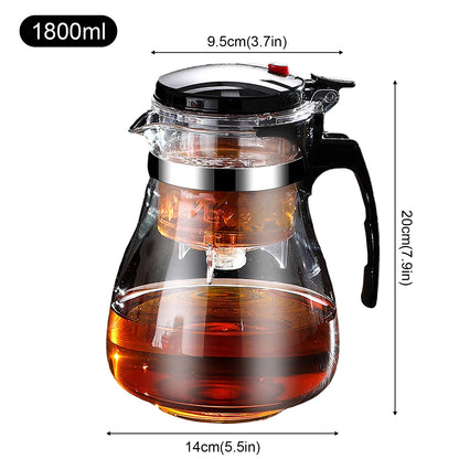 Elegant Glass Infuser Teapot